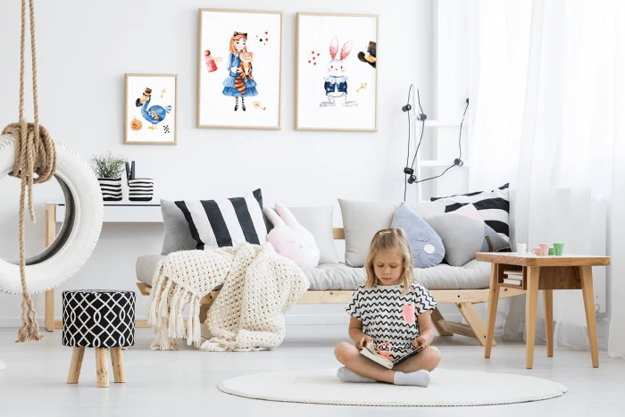 Zestaw Plakaty Kraina czarów Alicja Królik Wallie Studio Dekoracji
