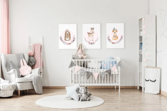 Plakaty Leśne zwierzęta w lesie lasu Wallie Studio Dekoracji