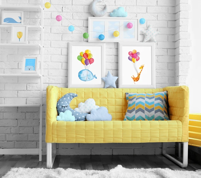 Zestaw Plakaty Dla Dzieci Zwierzaki Zwierzęta Cudaki Balony Lot Żyrafa Krokodyl Wallie Studio Dekoracji