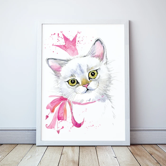 Plakat z kotkiem Sweet Cat Słodki Kotek Miau Wallie Studio Dekoracji