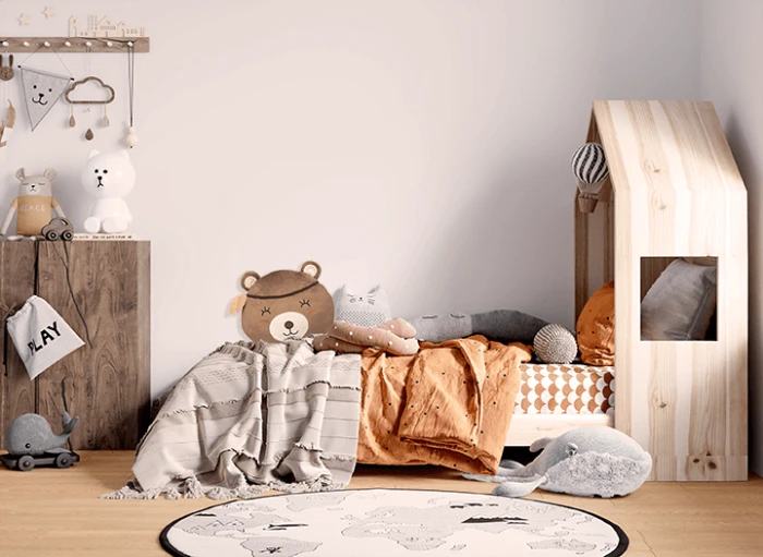 Poduszka dekoracyjna miś pokój leśny Wallie Studio Dekoracji