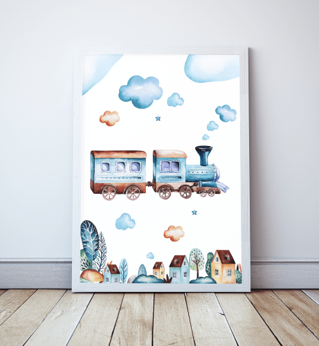 Plakat dla dziecka Ciuchcia, Lokomotywa 