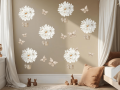 Stonowana dekoracja ścienna z motywem kwiatów i motyli. Naklejki na arkuszu 50x100 cm, idealne do pokoju niemowlaka lub przedszkolaka.-min.png