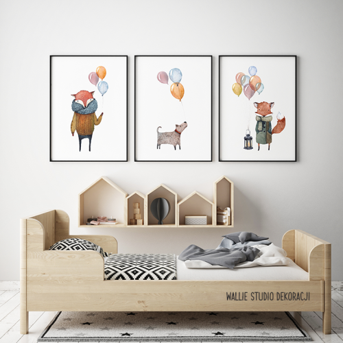 Plakaty dla dzieci Balonowo Wallie Studio Dekoracji