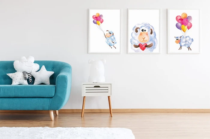plakat owca Owieczki Wallie Studio Dekoracji