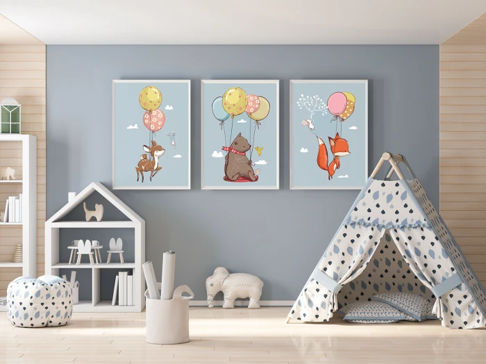 Plakaty dla dzieci Fiku Miku Wallie Studio Dekoracji