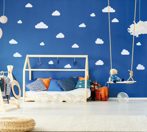 Naklejki na ścianę Piękne Białe Chmurki Wallie Studio Dekoracji