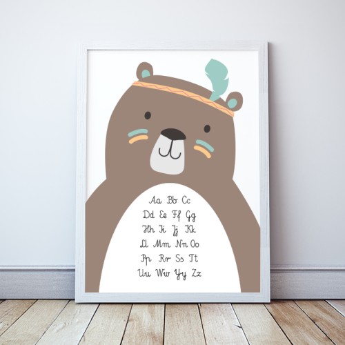 Plakat Polski alfabet MIŚ