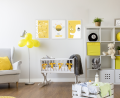 Plakaty skandynawskie Bee Happy Miś Pszczółki Wallie Studio Dekoracji