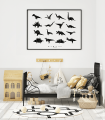 Plakat Origami Dinozaury Pokój Dziecka Wallie Studio Dekoracji