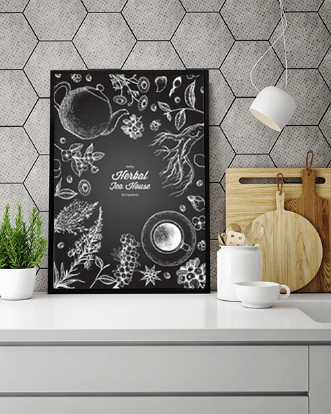 Plakat do kuchni Herbata Herbatka Herbal Tea House Wallie Studio Dekoracji
