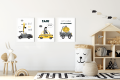 Plakaty Autka Auta Taxi Taksówka Żyrafa Zebra Lew Pokój Dziecka Wallie Studio Dekoracji