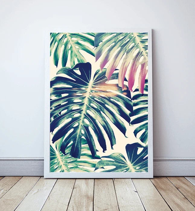Plakat Liść Monstera Wallie Studio Dekoracji