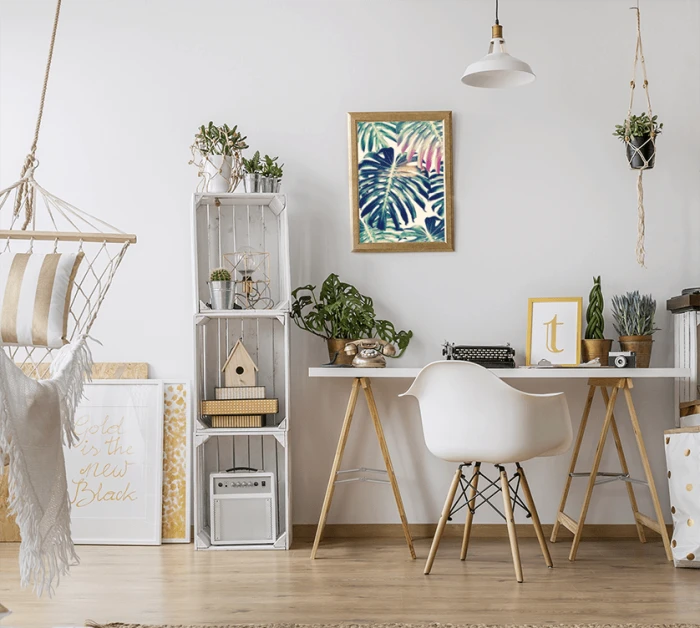 Plakat Liść Monstera Wallie Studio Dekoracji