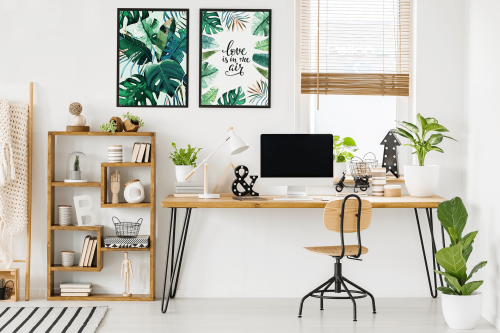 Plakat z motywami roślinnymi motyw roślinny botaniczny love is in the air Wallie Studio Dekoracji