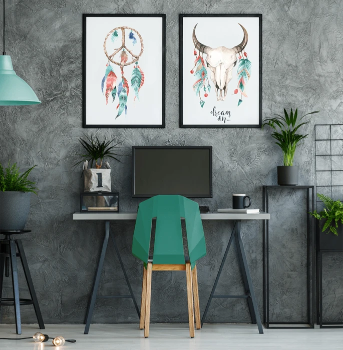 Zestaw Plakaty Łapacz snów w stylu boho dream on Wallie Studio Dekoracji